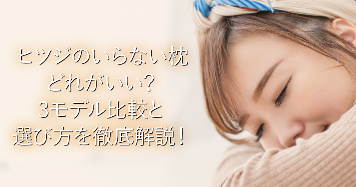 ヒツジのいらない枕どれがいい？3モデル比較と選び方を徹底解説！_001
