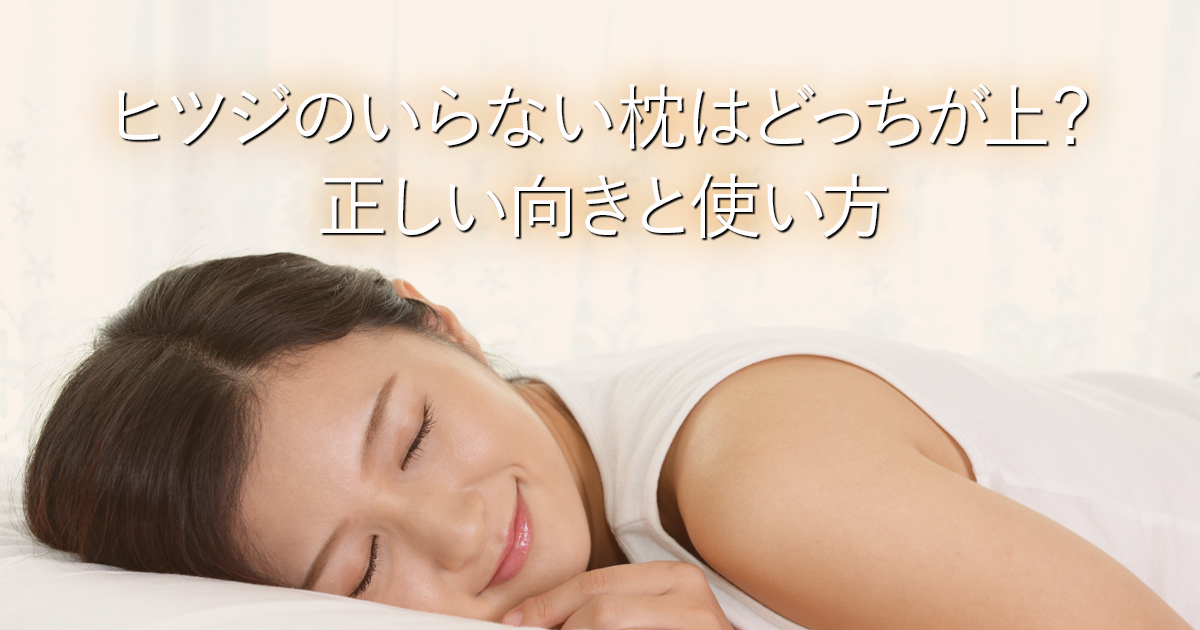 ヒツジのいらない枕はどっちが上？正しい向きと使い方_001