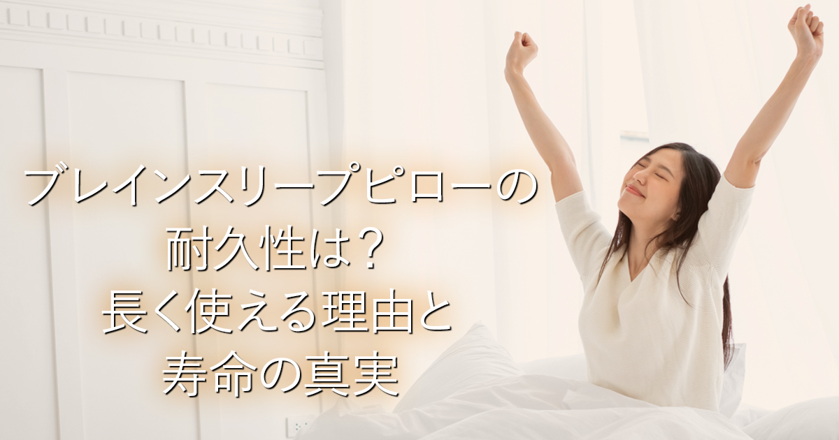 ブレインスリープピローの耐久性は？長く使える理由と寿命の真実_001