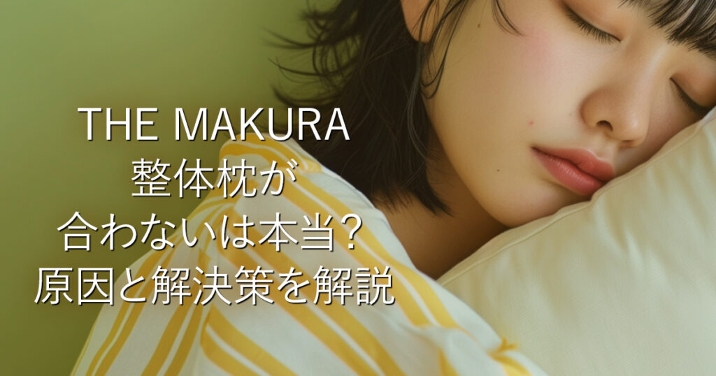THE MAKURA整体枕が合わないは本当？原因と解決策を解説_001