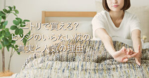 ニトリで買える？ヒツジのいらない枕の真実と人気の理由_001