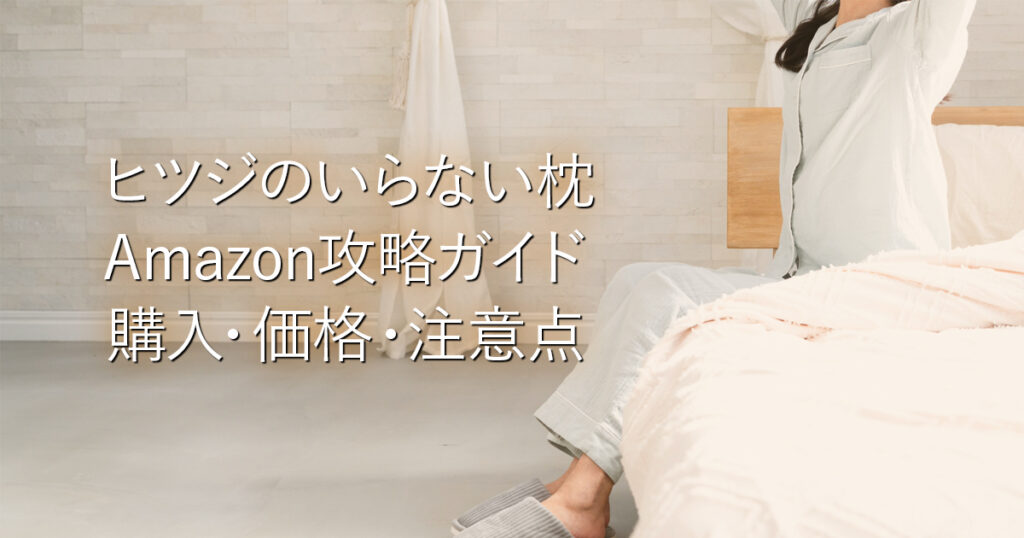 ヒツジのいらない枕 Amazon攻略ガイド：購入・価格・注意点_001