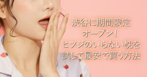 渋谷に期間限定オープン！ヒツジのいらない枕を試して最安で買う方法_001