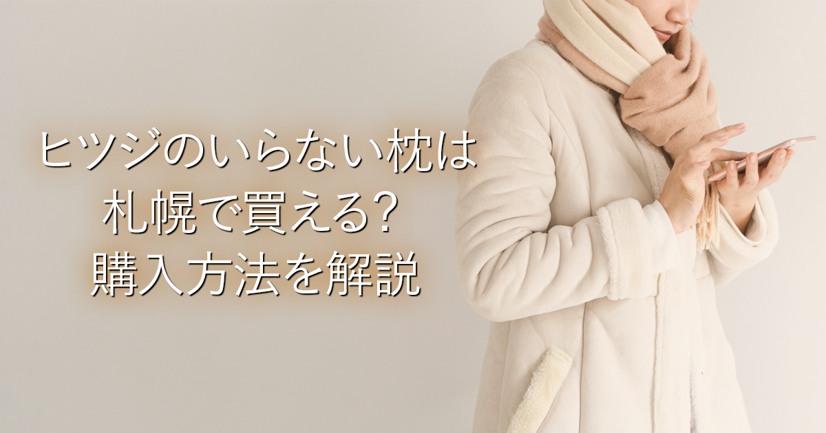 ヒツジのいらない枕は札幌で買える？購入方法を解説_001